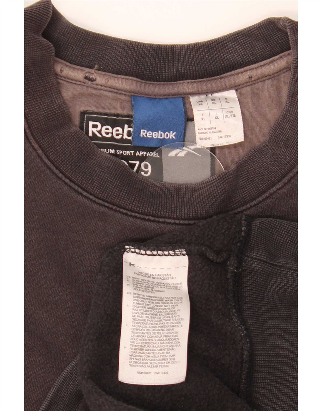 Reebok muška majica XL crni pamuk