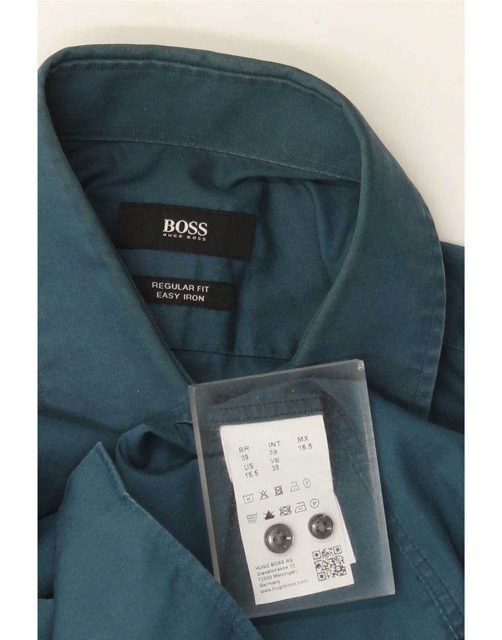 Hugo Boss muška košulja standardnog kroja, veličina 39, srednje plavi pamuk