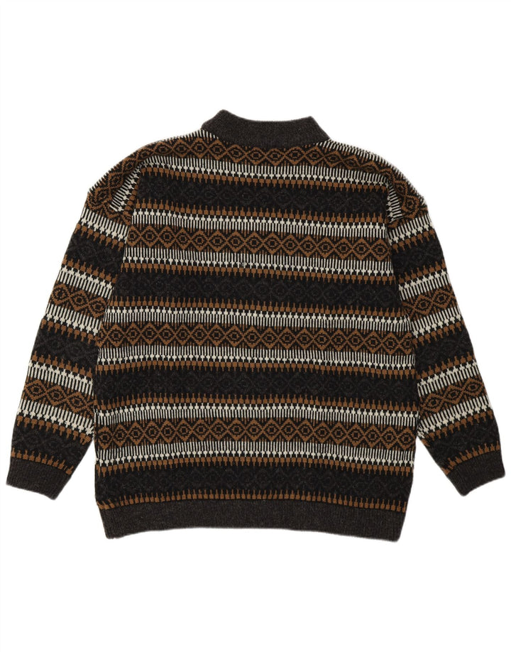 Esprit muški džemper s kornjačičastim ovratnikom EU 36 mali višebojni geometrijski