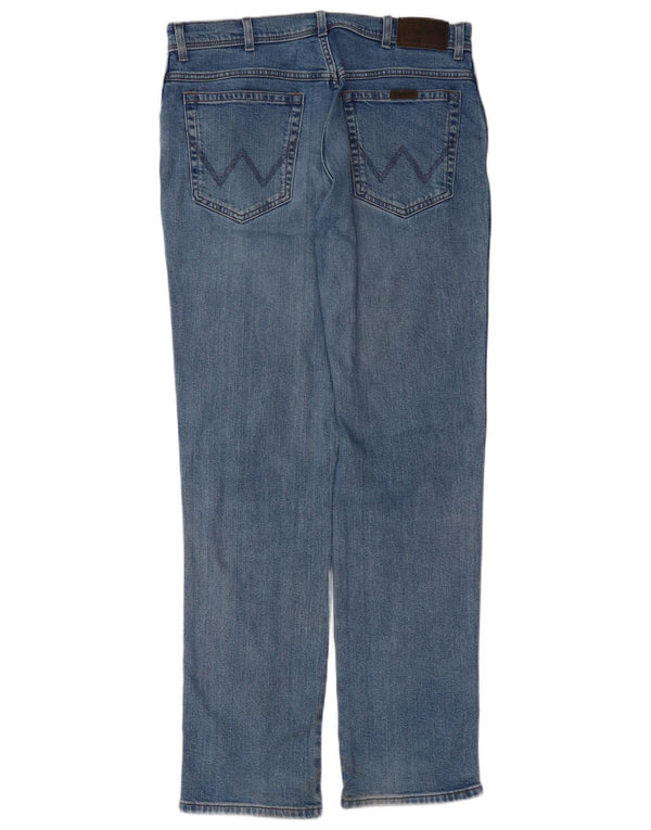WRANGLER Muške ravne traperice W36 L34 plavi pamuk