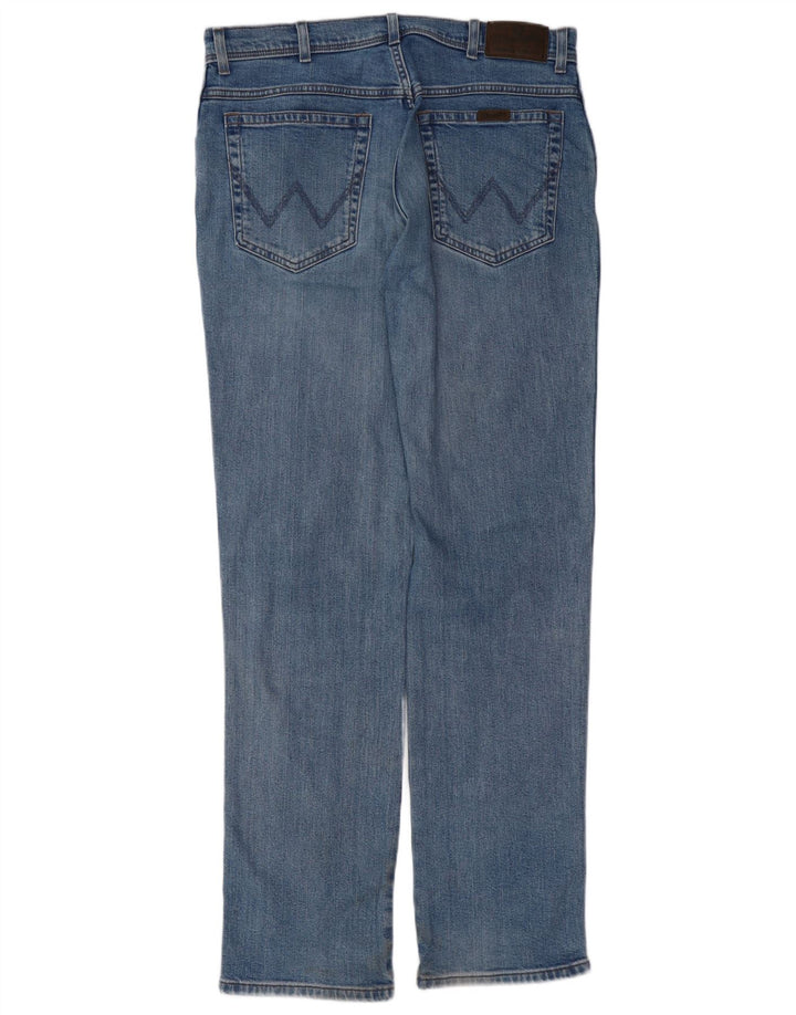 WRANGLER Muške ravne traperice W36 L34 plavi pamuk