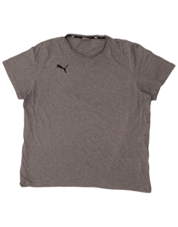 Puma muška majica kratkih rukava 2XL sivi pamuk