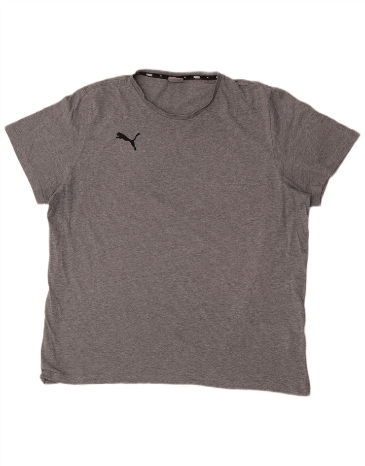 Puma muška majica kratkih rukava 2XL sivi pamuk
