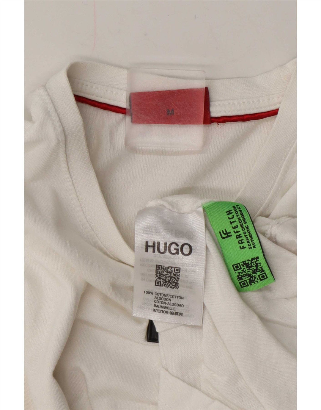 Muška majica kratkih rukava Hugo Boss Srednje bijeli pamuk