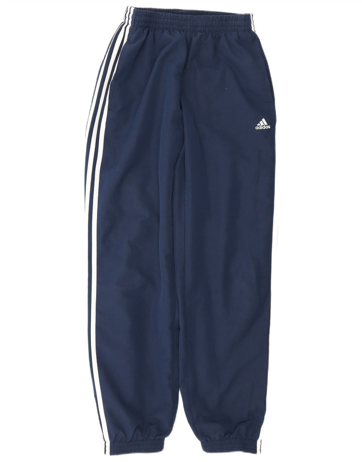 Adidas muške trenirke Climalite, male hlače za trčanje, tamnoplavi poliester