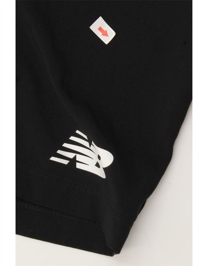 New Balance muške kratke sportske hlače s grafičkim motivima, veliki crni poliester