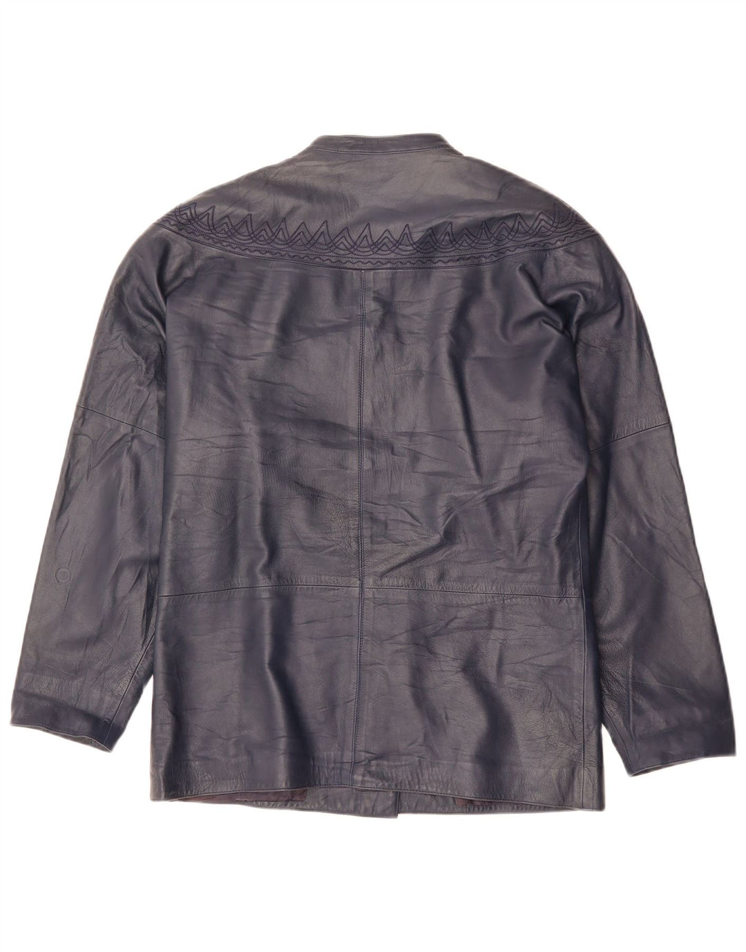 GENNY ženska prevelika kožna jakna EU 34 XS tamnoplava