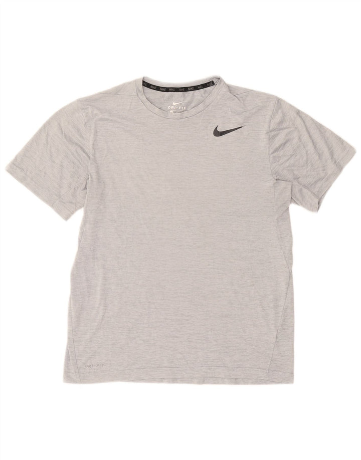 Nike Dri Fit T-Shirt Top srednje sivi flekasti poliester