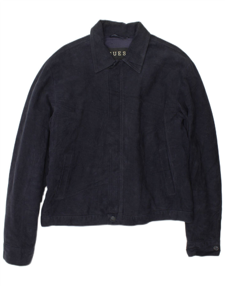 Guess muška bomber jakna UK 40 Large tamnoplavi pamuk