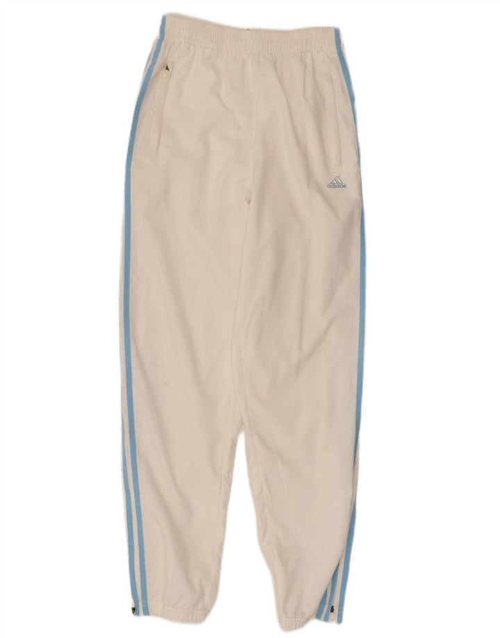 ADIDAS Ženska trenirka Hlače Joggers UK 10 Mali bijeli poliester