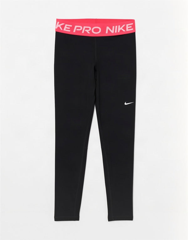 Nike Ženske Dri Fit Graphic Leggings UK 8 Small Black Colourblock Poliester