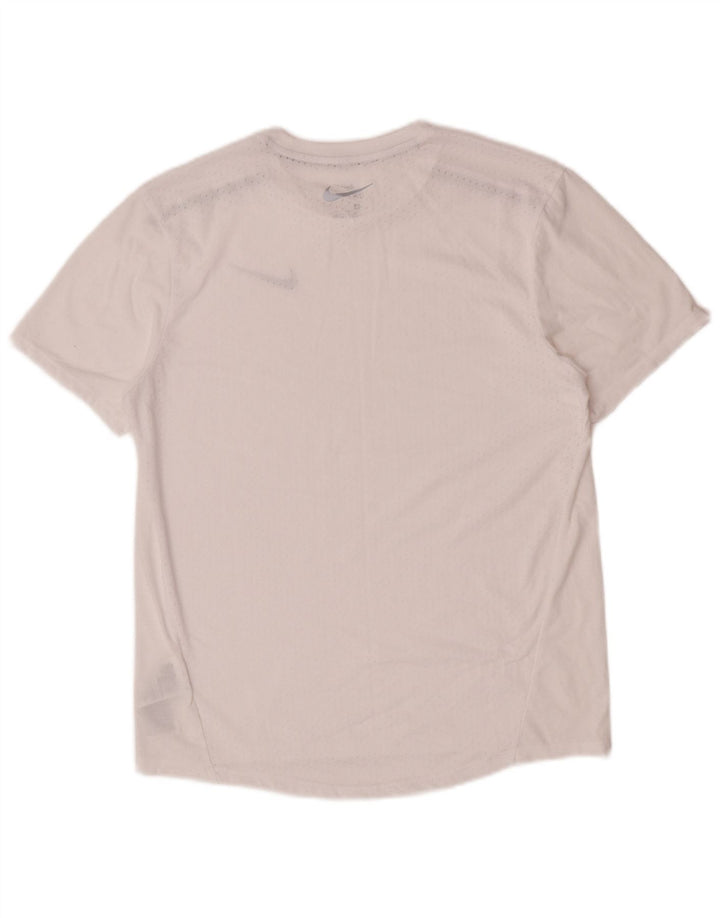 Nike Dri Fit Graphic T-Shirt Top srednji bijeli poliester