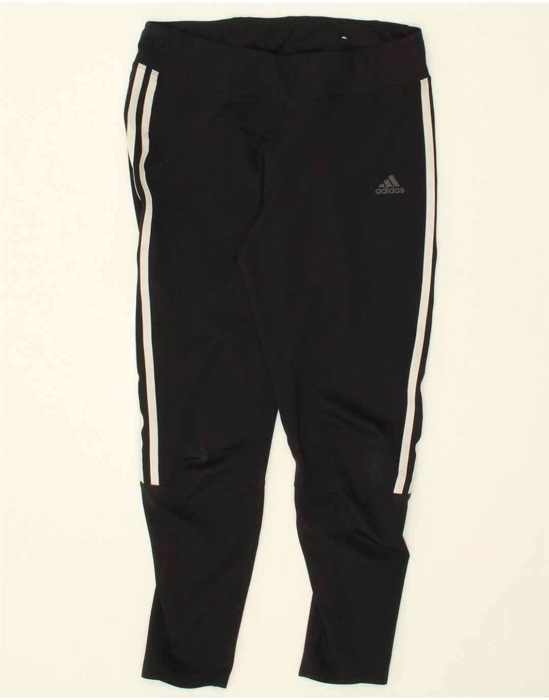 ADIDAS Womens Climalite Leggings UK 12/14 Medium  Black Polyester Vintage Adidas and Second-Hand Adidas from Messina Hembry 