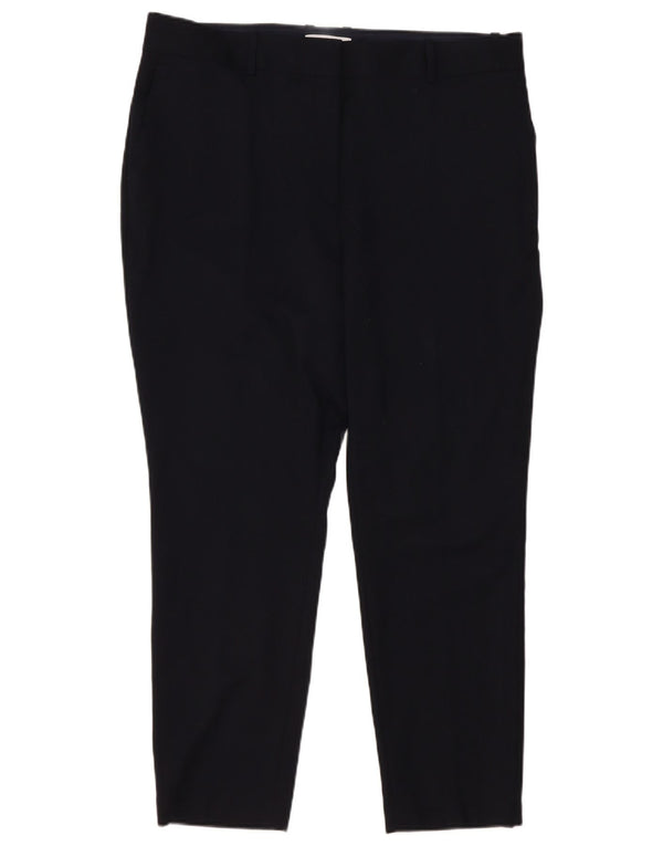 Reiss ženske uske ležerne hlače UK 18 XL W40 L29 crna vunena