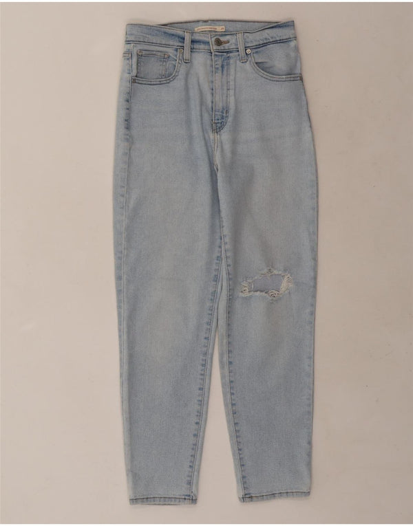 Levi's ženske traperice visokog struka s trapericama Mom W28 L27, plavi pamuk