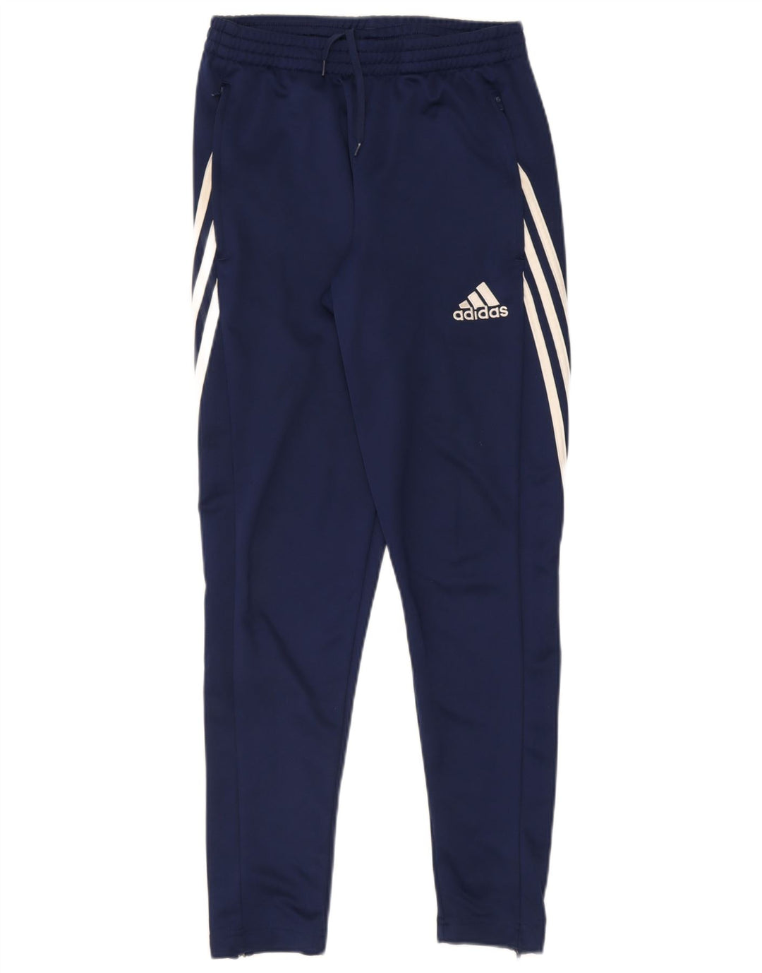 ADIDAS Mens Climalite Tracksuit Trousers Small  Navy Blue Polyester