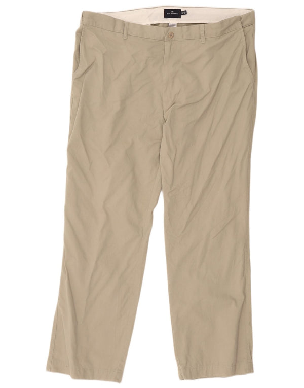 Marks & Spencer muške ravne chino hlače Blue Harbor W42 L31 kaki
