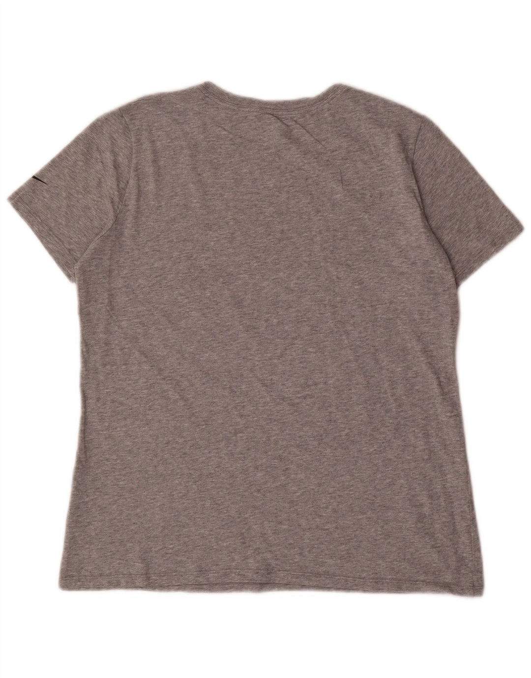 NIKE Ženska majica kratkih rukava Dri Fit Graphic Top UK 14 srednje sivi pamuk