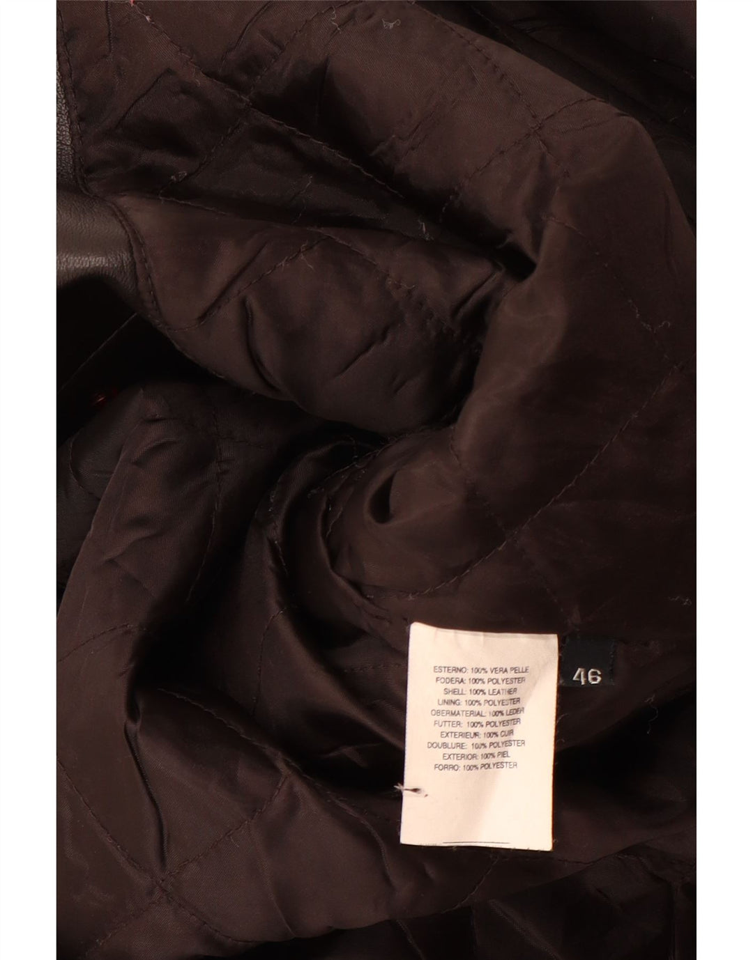 Vintage ženski kožni kaput IT 46 veliki crni kožni