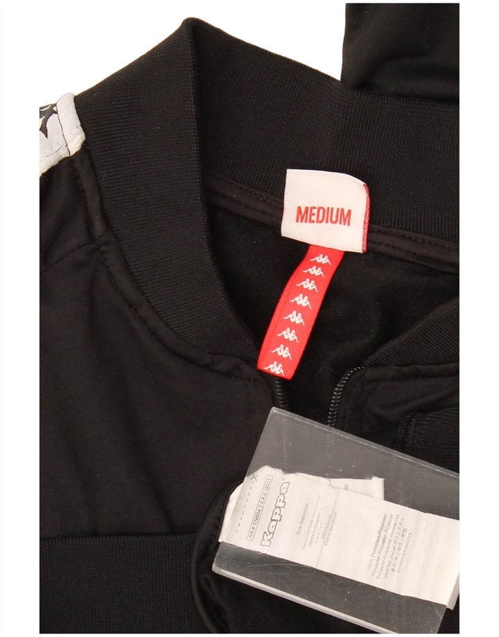 KAPPA ženska gornja jakna trenirke s grafičkim motivima UK 14 srednje crne boje