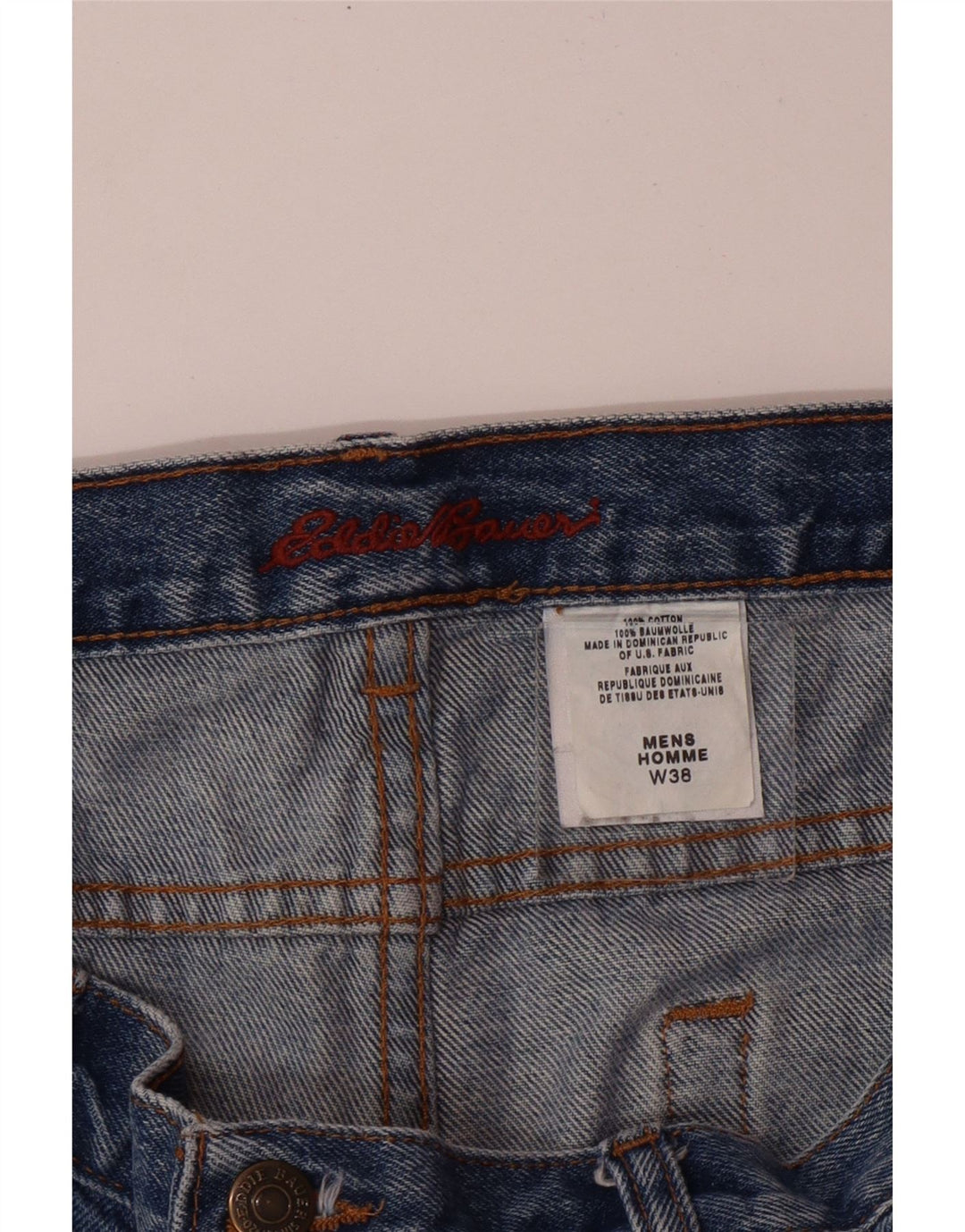 EDDIE BAUER Muške traper kratke hlače W38 XL plavi pamuk
