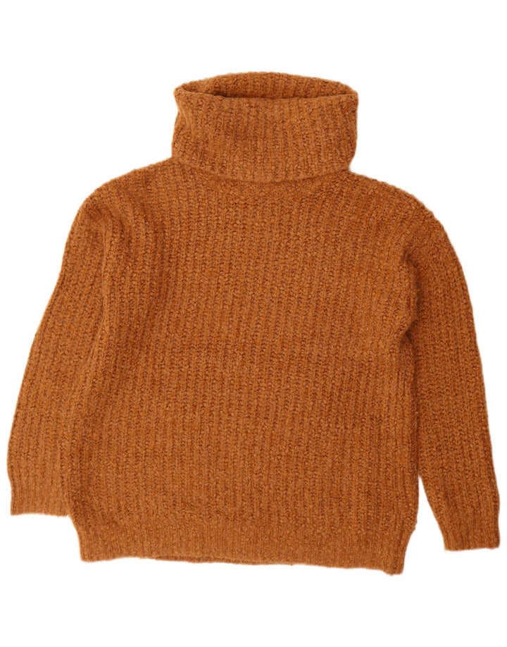 Marks & Spencer ženski pulover s velikim ovratnikom UK 10 Small Brown