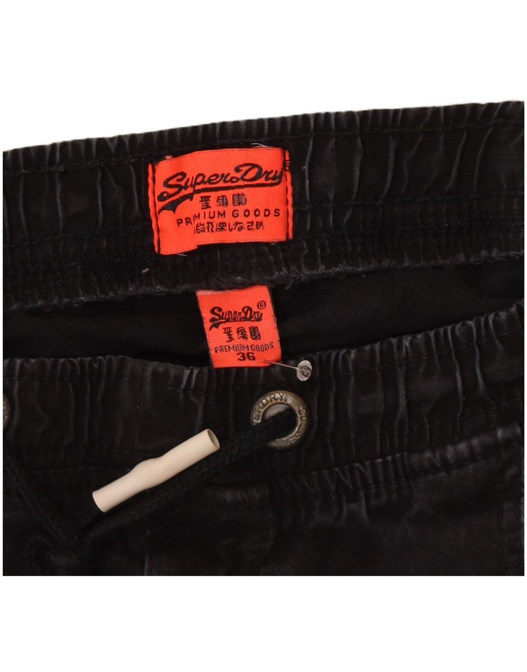 Superdry muške hlače za trčanje W36 L30 sivi pamuk