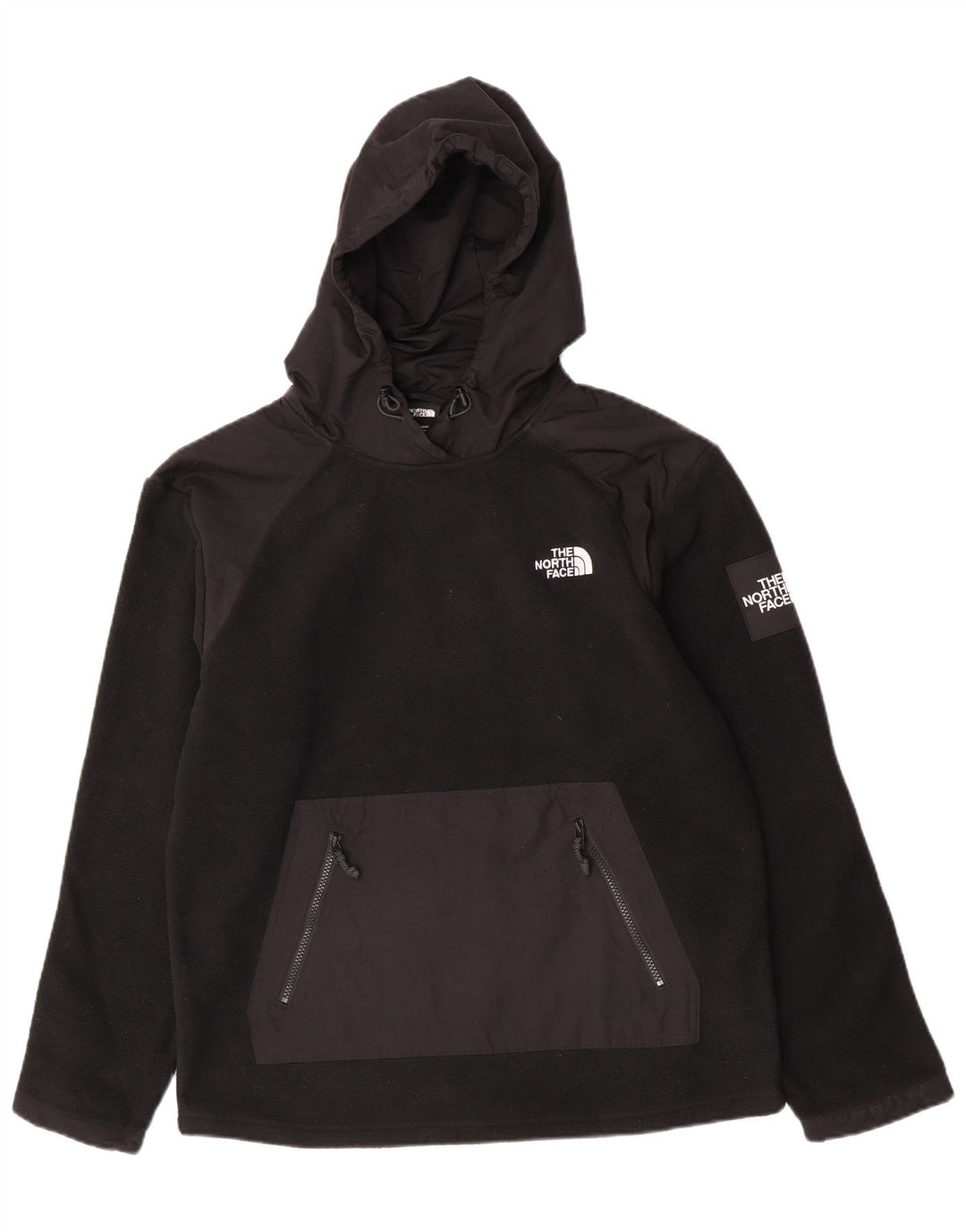 The North Face muški džemper od flisa s kapuljačom Srednji crni poliester