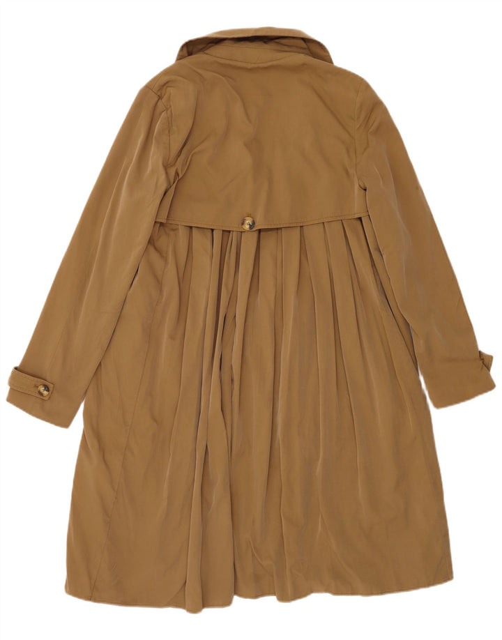 Vintage ženski otvoreni trenč kaput UK 10 Small Brown