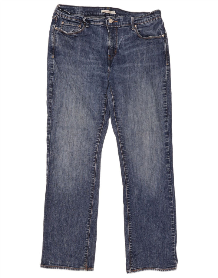 Levi's ženske ravne traperice 505 W31 L29 plavi pamuk