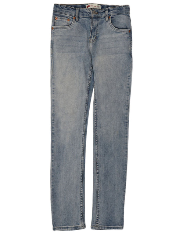 Levi's Boys 512 sužene uske traperice 13-14 godina W28 L30 plavi pamuk