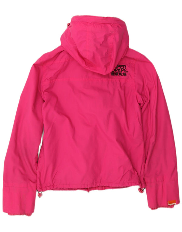 Superdry ženska jakna vjetrovka s kapuljačom The Windcheater UK 10 Mala ružičasta