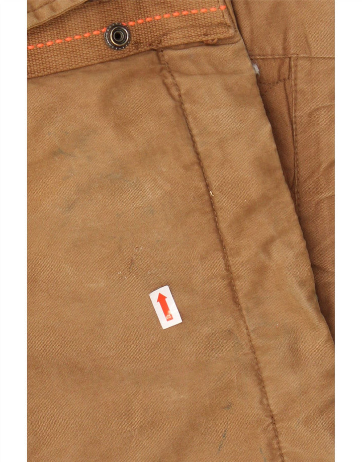 SUPERDRY muška šerpa parka jakna s kapuljačom UK 38 srednje bež pamuk