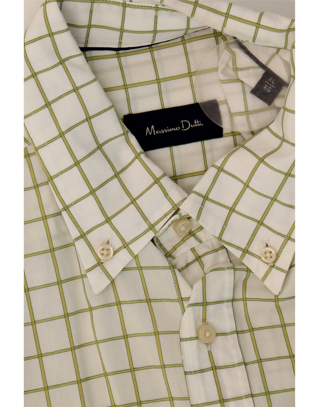 Massimo Dutti muška košulja XL bijeli karirani