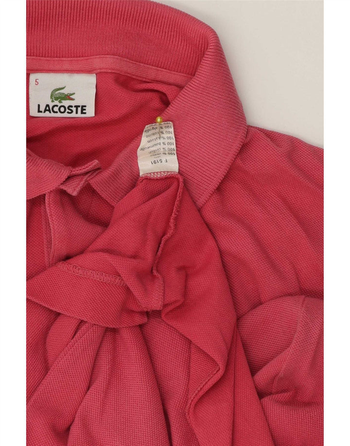 Lacoste muška polo majica veličine 5, veliki ružičasti pamuk