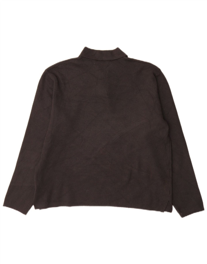 Zara muški pulover s polo izrezom srednje sive boje od viskoze