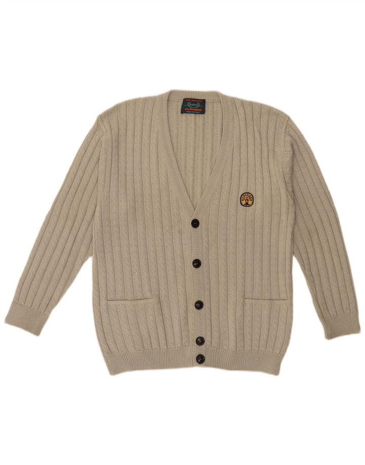 Istraživački muški kardigan pulover IT 52 Large Beige Wool