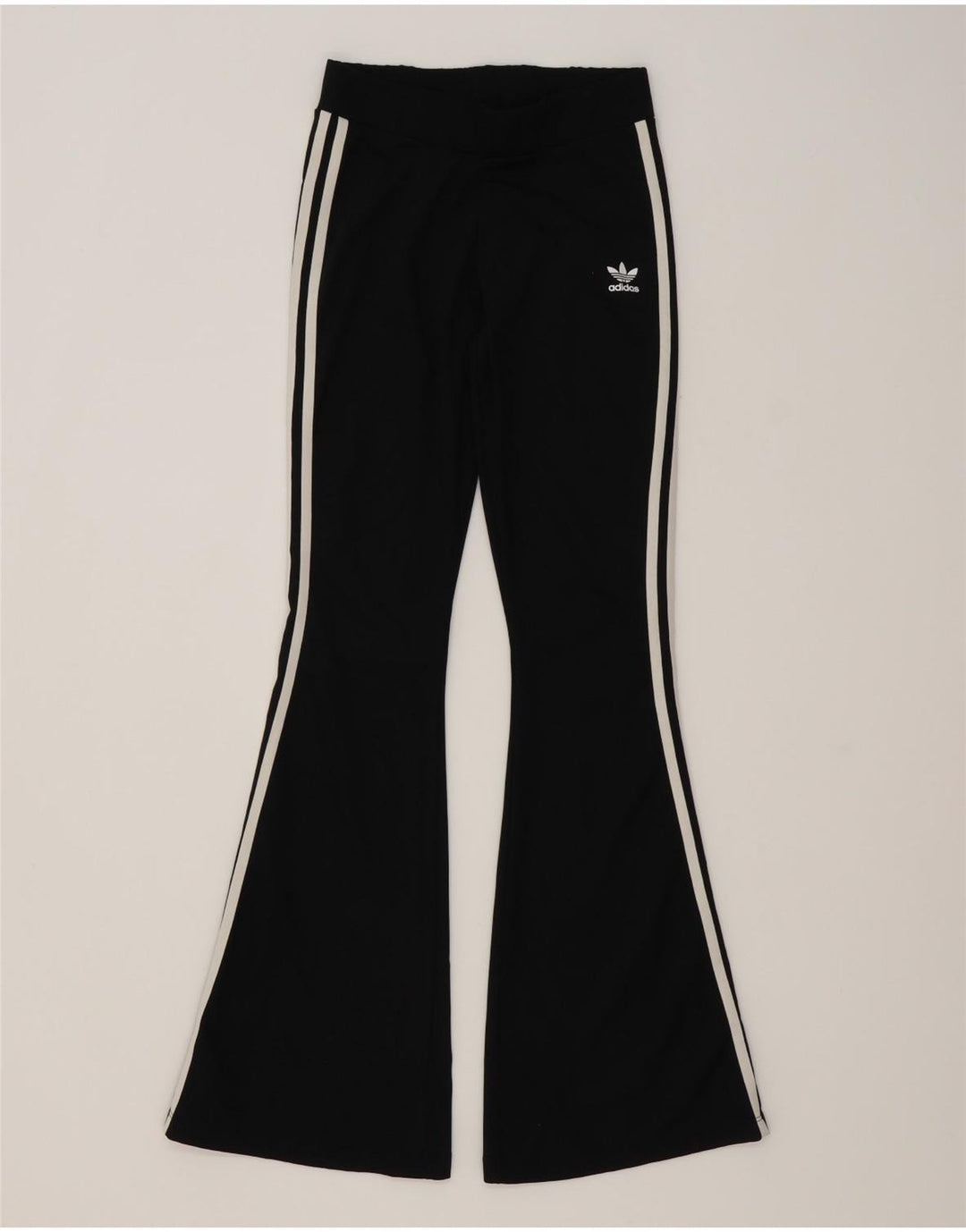 Adidas ženske hlače za trenirku s lepršavim krojem UK 12 Srednje crni poliester