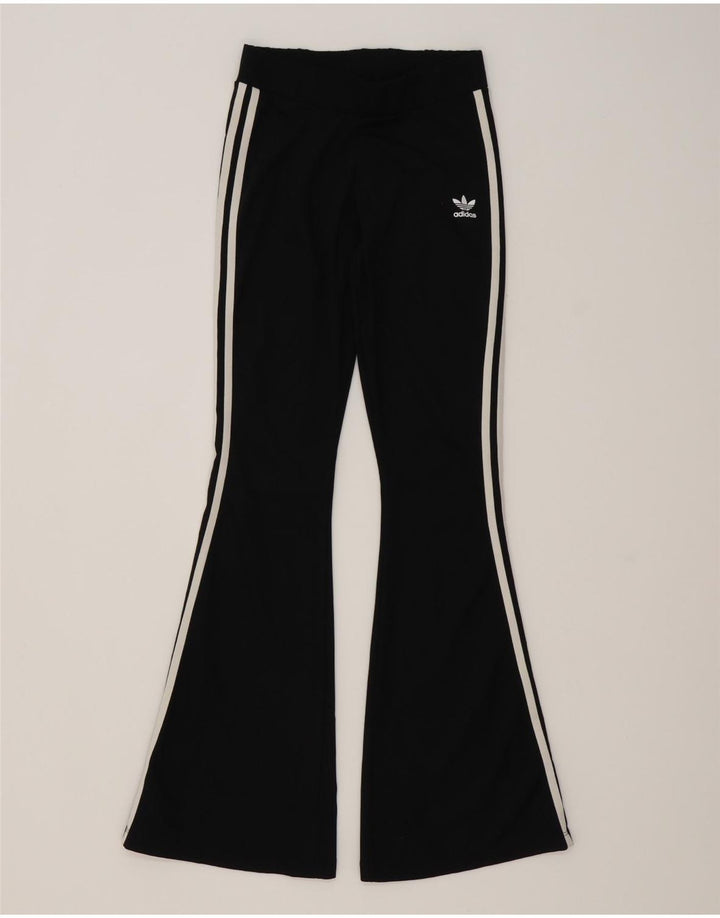 Adidas ženske hlače za trenirku s lepršavim krojem UK 12 Srednje crni poliester