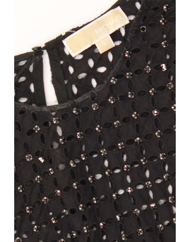 Michael Kors Ženski kratki gornji dio bluze UK 10 Small Black