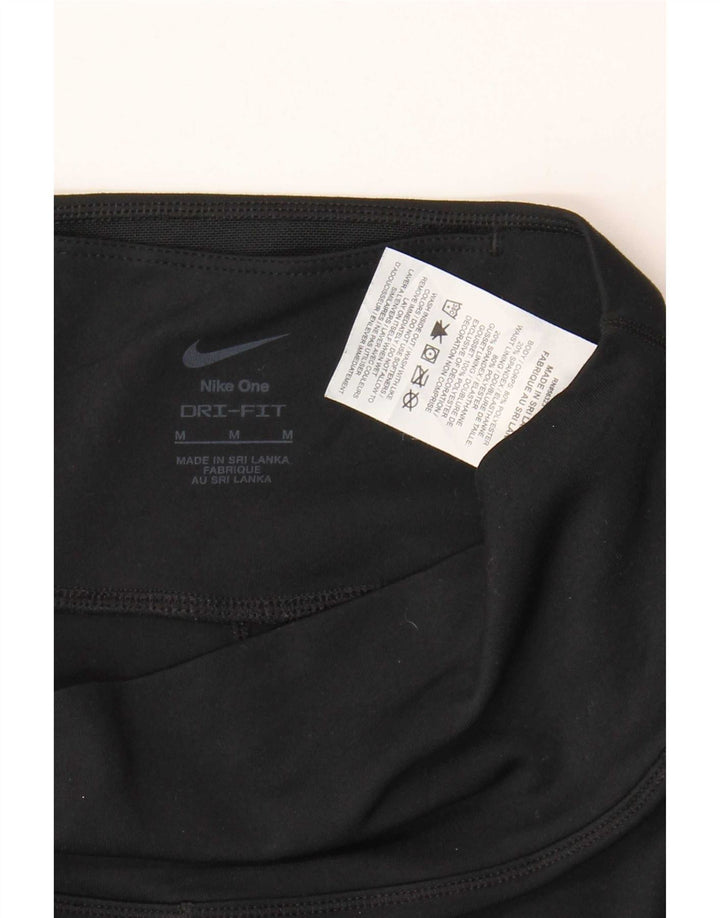 Nike Ženske Dri Fit Crop Leggings UK 12 Srednji crni poliester
