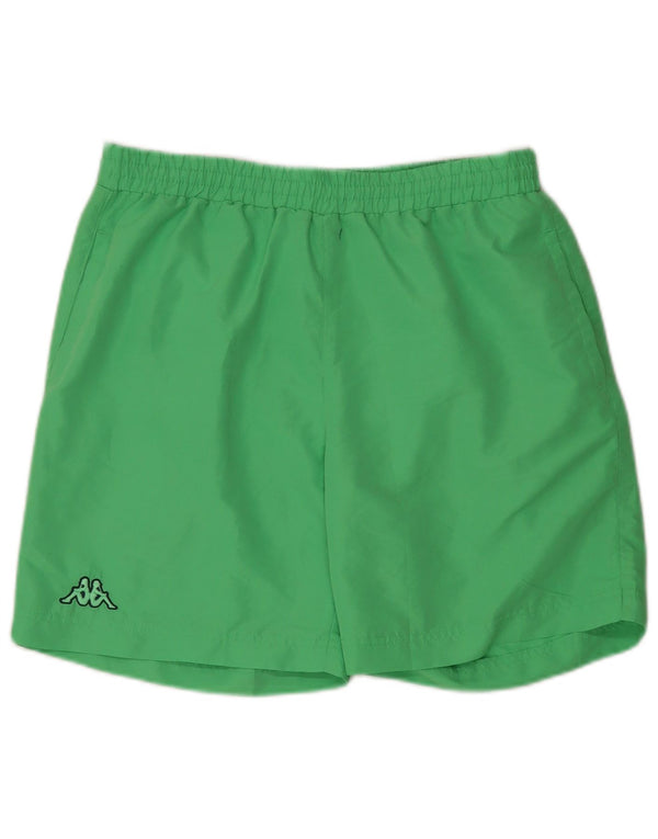 Kappa Mens Sport Shorts Large Green Polyester