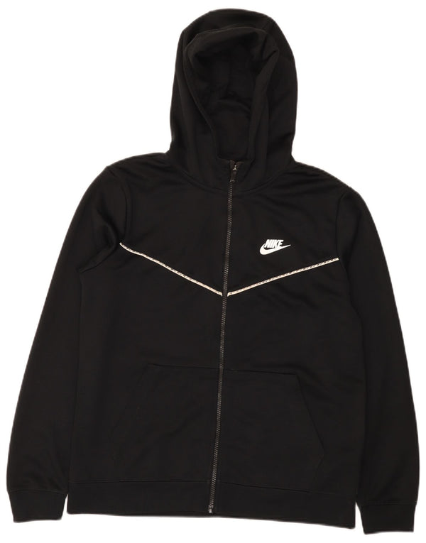 Nike Boys Zip pulover s kapuljačom 13-14 godina XL crni poliester