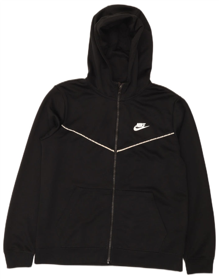 Nike Boys Zip pulover s kapuljačom 13-14 godina XL crni poliester