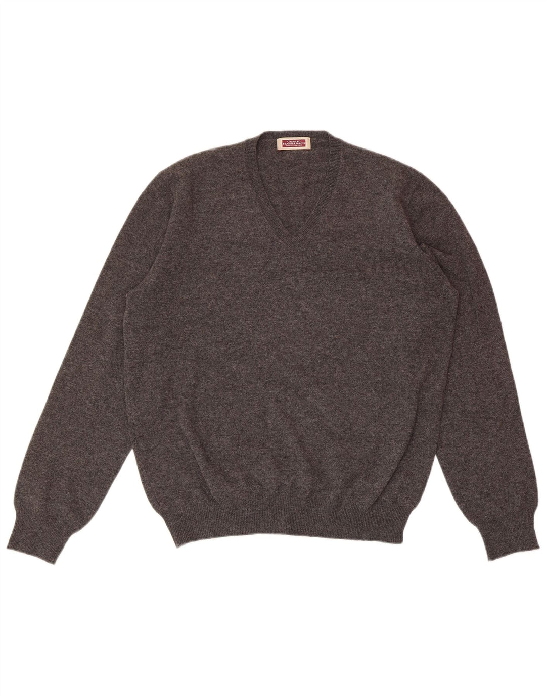 CONRAD HASSELBACH SHOES & GARMENT Muški džemper s V-izrezom srednje sivi