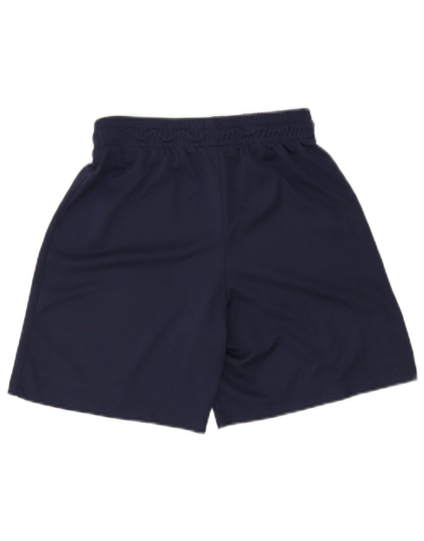 NIKE Boys Dri Fit Sport Shorts 12-13 Years Large Navy Blue Poliester