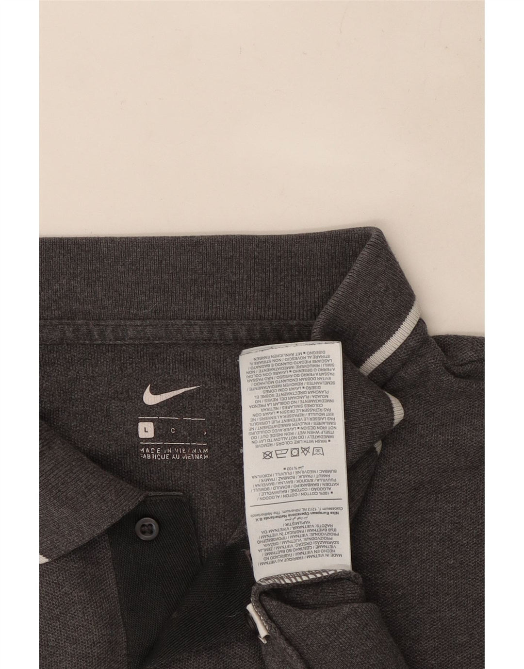 Nike muška polo majica Large Grey Cotton