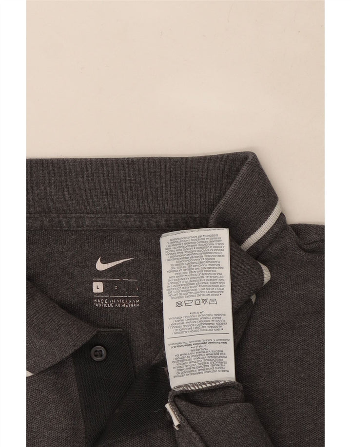 Nike muška polo majica Large Grey Cotton