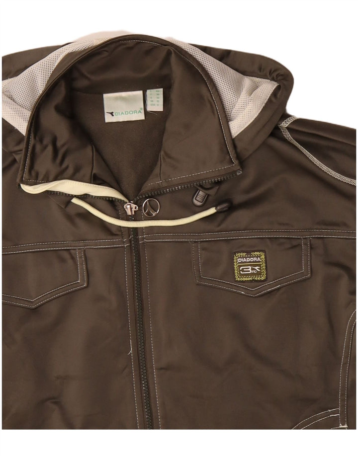 DIADORA Ženska prevelika gornja jakna s kapuljačom UK 10 Mala siva