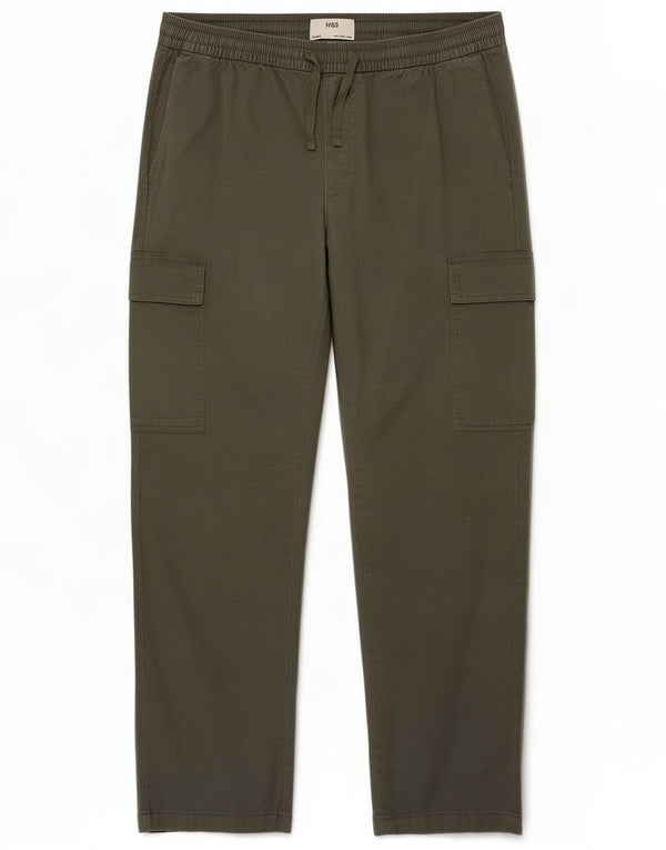 Marks & Spencer Mens Straight Cargo hlače Large W34 L29 Green Linen